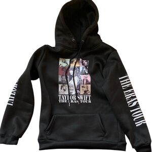 Taylor Swift Black Graphic Hoodie Sweatshirt